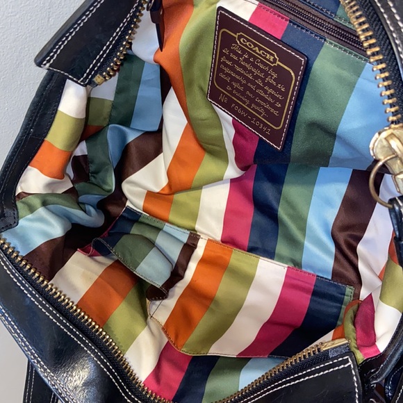 Coach MANDY Legacy Limited Edition Signature Jacquard Leather Satchel Handbag - Picture 14 of 15